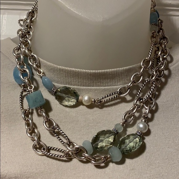 David Yurman 51” Random Bijoux Figaro link chain - Picture 3 of 16